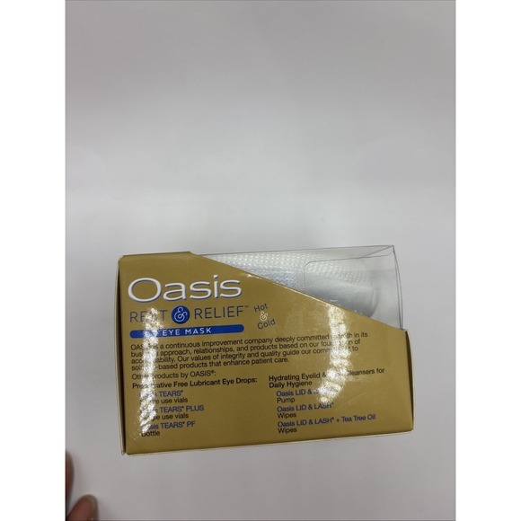 OASIS Eye Mask Rest & Relief Hot & Cold Therapy Relief For Dry Eye Symptoms - Picture 4 of 5